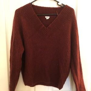 Burgundy sweater